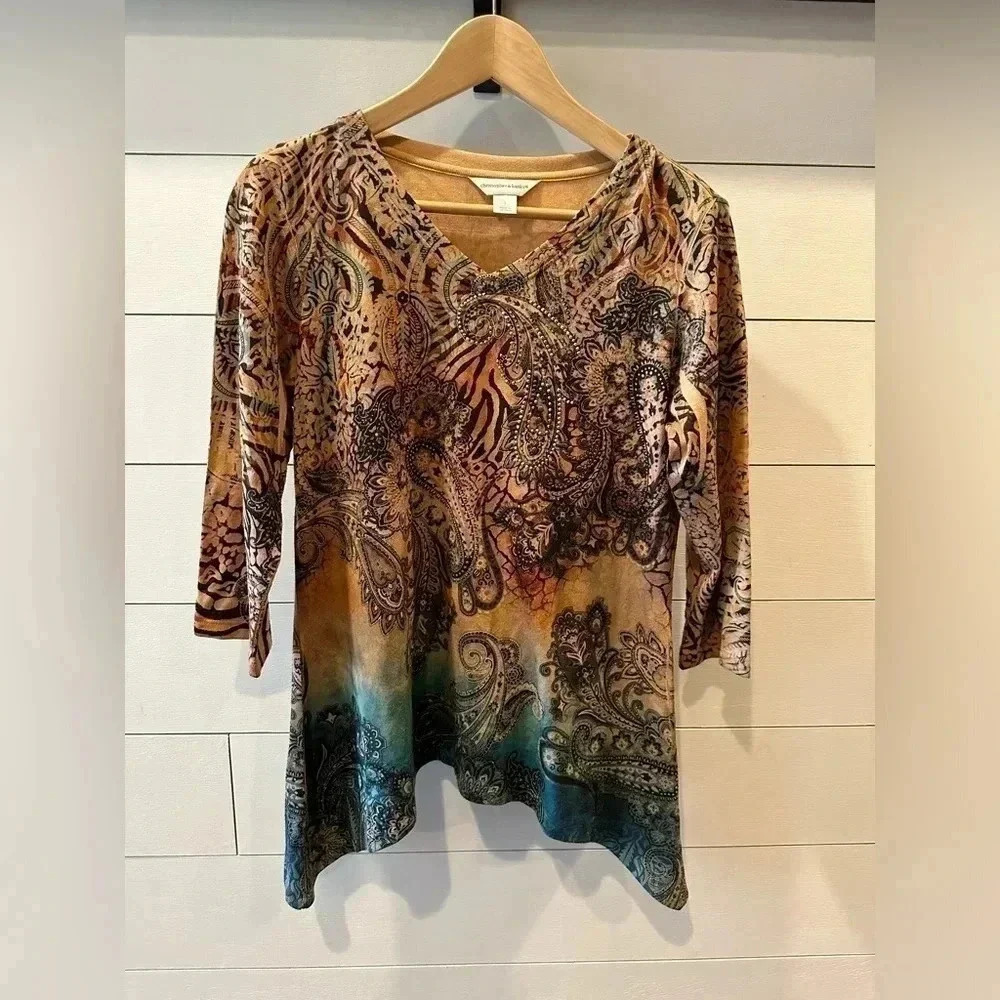 Christopher & Banks 3/4 Sleeve Top- women’s small